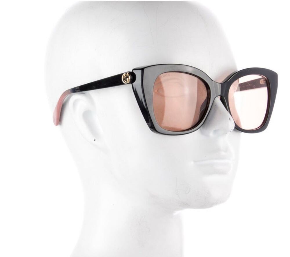 Authentic Gucci RARE Sunglasses Black Pink GG0912S 55 19 145 Oversized With Case